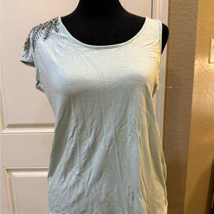 Charlotte Russe Beaded Mint Top S